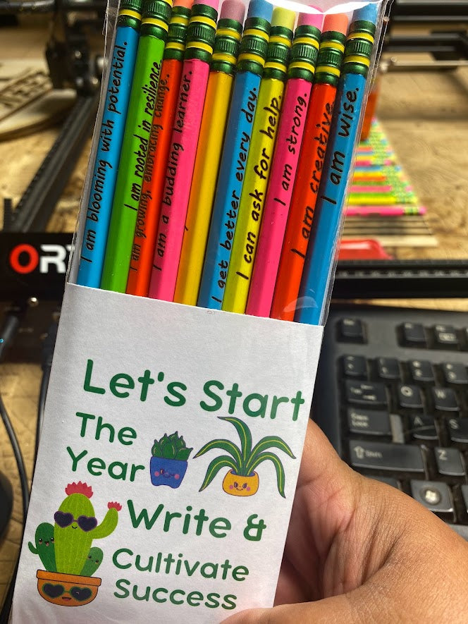 Laser Engraved Pencils (packs of 10)